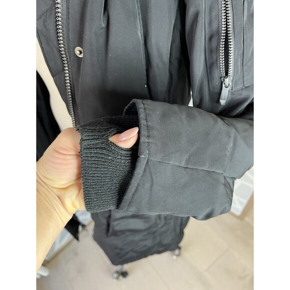 BCBGMaxazria Bcbg Mazazria PARKA Puffer JACKET COAT SZ M BLACK FILLING DOWN - Picture 10 of 15